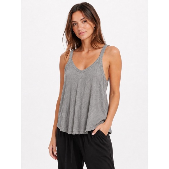 Free People Other - Intimately Free People Pajama Tank Women's Large Gray Ribbed Racerback Cami